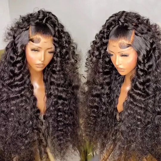 13X4 Royal Deep Wave Wig 180% Density (Transparent Lace)