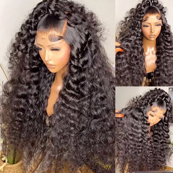 13X4 Royal Deep Wave Wig 180% Density (Transparent Lace)