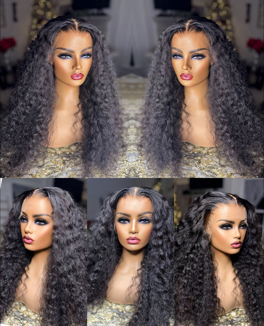 13X4 Royal Deep Wave Wig 180% Density (Transparent Lace)